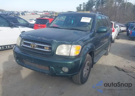 2002 Toyota Sequoia Limited V8 from USA, damaged, VIN 5TDZT38A92S060064